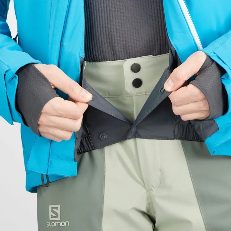 Chaquetas De Esquí Salomon Brilliant Insulated Hombre Turquesa | MX WURD740